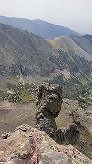 Climbing up and over the gendarme