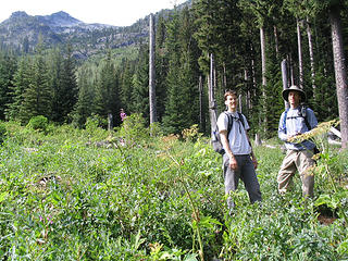 Todd & MountainMan in the meadow area