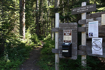 Exit trailhead