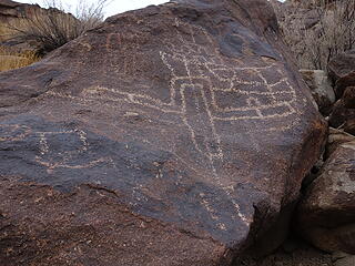 petroglyph sample, Grapevine Style