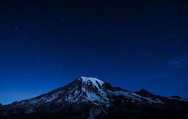 Moonlit Mt. Rainier