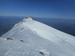 Top of the west face gully