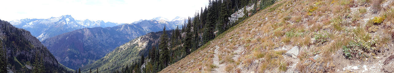 Views from the Carne mtn/ high route.