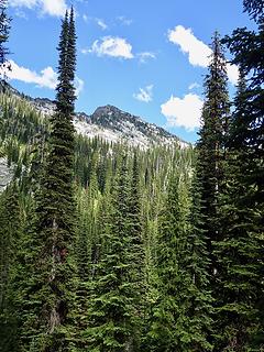 First views of Grave Peak.