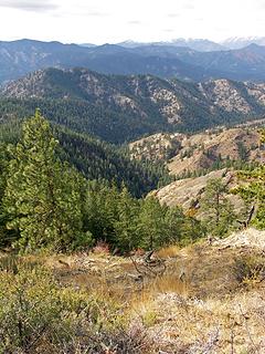 Looking W. from Twin Peaks S. ridge.