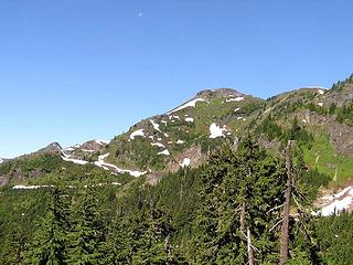 Our destination today - Yellow Aster Butte (true summit isn't visible yet)