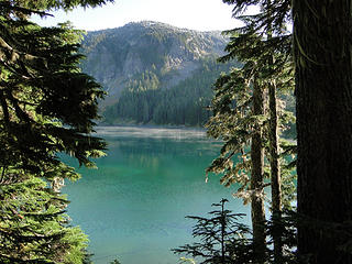 Views above Mowich Lake.