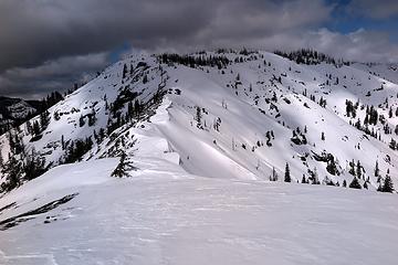 Looking ahead to the cornice line