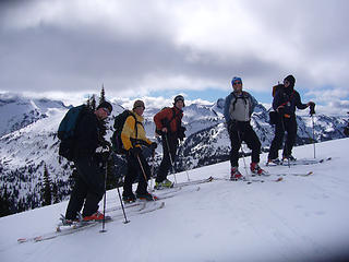 Skinning up Mazama Ridge