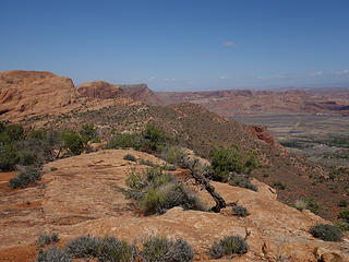 Left the jeep trail view north