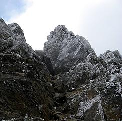 Rime on back side of summit