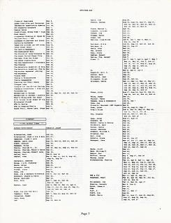 Signpost Index 1991