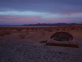 camp sunset