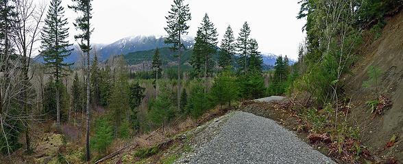 Open view from the mailbox road