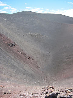 The crater of the volcano Achen Niyeu 1730 meters