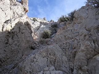 the well known gully on NW. Ridge