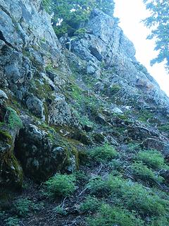 Brent scrambles the gully