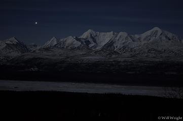 Eastern Alaska Range at night (2)