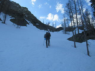 nearing the lake