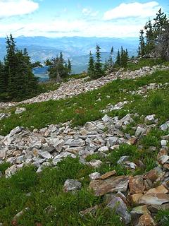 Approaching the summit.