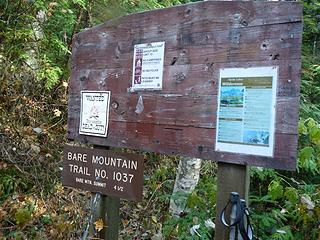 Bare Mtn trailhead