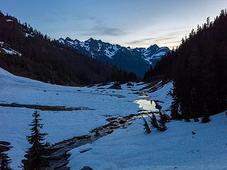 Mount Steel meadows in the morning