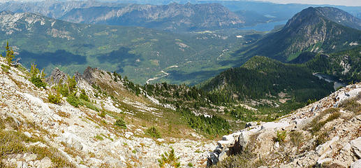 Dropping down off the East side of Mastiff towards Lost Lake Basin