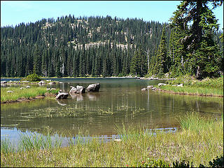 As seen from the small Twin Sister Lake 8.19.06.