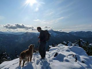 Looking south on the top of Bare