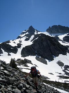 traversing talus