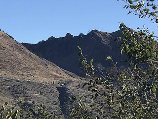 there's the natural arch, zoomed in from Johnston Ridge.