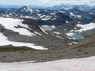 Lakes in the White Chuck basin