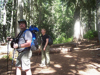 raz2sea and BC at Lake Eleanor camp.