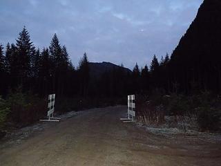 Some jolly joker decided to go beyond the Road Closed sign.  Amazed we didn't find a 4x4 in the culvert!