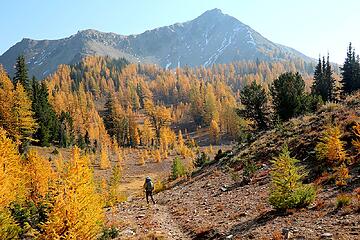 Heading down the basin west of Eagle Pass