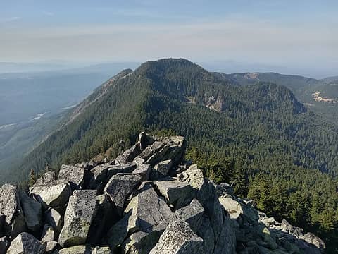 on Baldy looking west