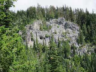 Cave? near summit