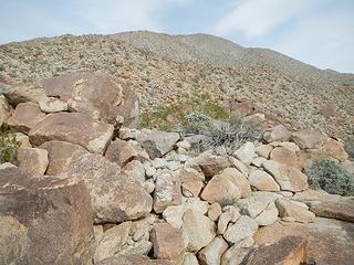 looking back up from the base