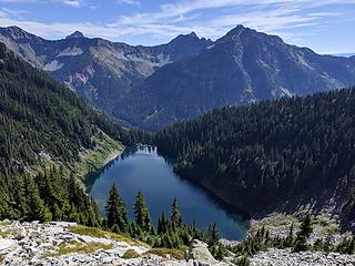 Traversing above Alaska Lake