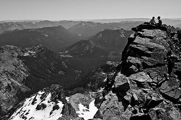 Mike and Iron enjoying some quality summit time.