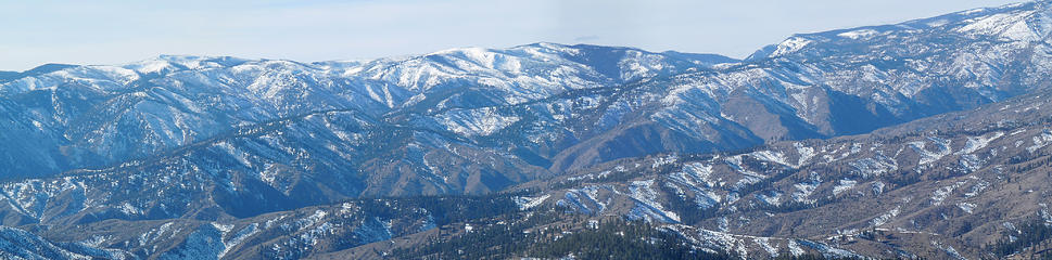 Low spot in the ridge is Maverick Saddle