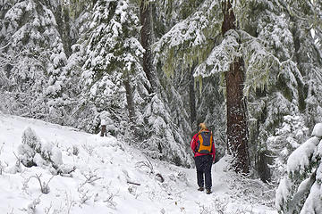 First hike this year that looks like winter has arrived