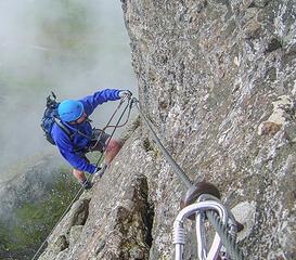 Expert level Via Ferrata on Garfield Peak