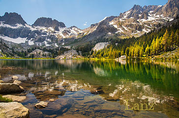 arriving at Ediza Lake