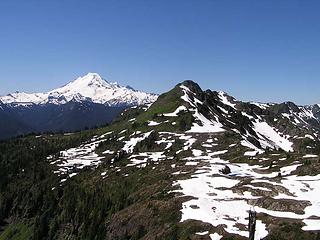 Looking south towards Baker from the trail