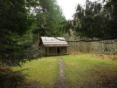 Michael's Cabin, Elwha, 30 Mar 2014