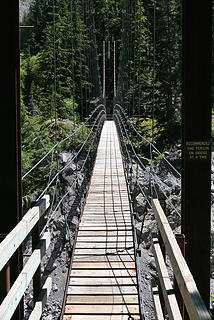 7. Tahoma Creek suspension bridge