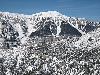 Mt Charleston from Fletcher Pk