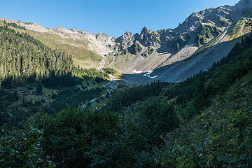 upper white creek basin, less hazy today