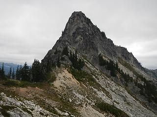 "Chain Lakes Peak" above the pass